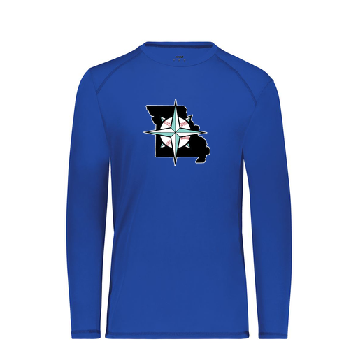 [6845.060.S-LOGO3] Men's SoftTouch Long Sleeve (Adult S, Royal, Logo 3)