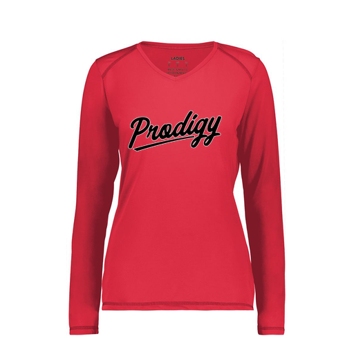 [6847.083.XS-LOGO2] Women's SoftTouch Long Sleeve (Female Adult XS, Red, Logo 2)