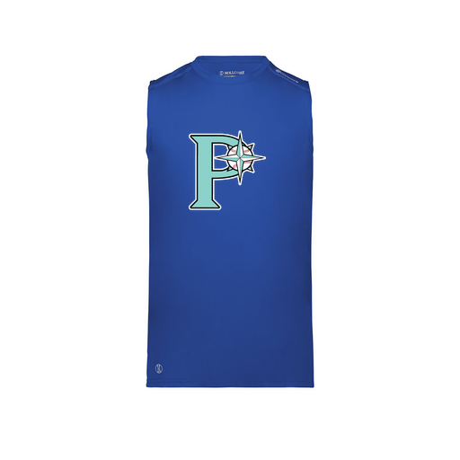 [222593.060.S-LOGO1] Men's CoolDry TankTop (Adult S, Royal, Logo 1)