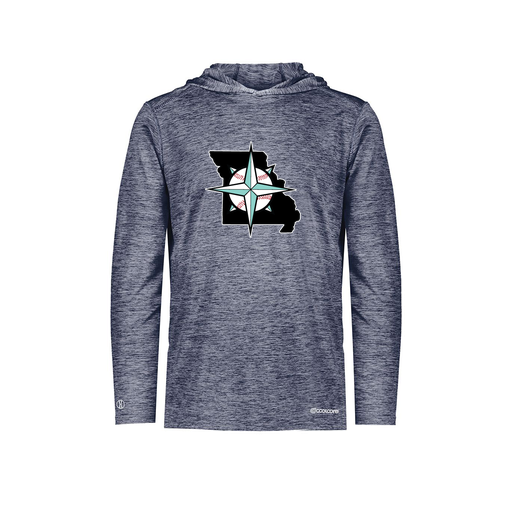 [FOLHCGNV-AS-LOGO3] Decker Men's Charge Hoodie (Adult S, Navy, Logo 3)